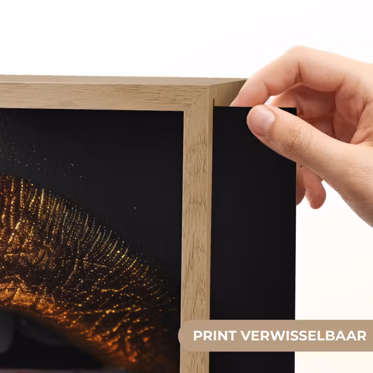 Lightbox - Wandlamp - Lippen - Goud - Abstract - Zwart - Aesthetic — 5