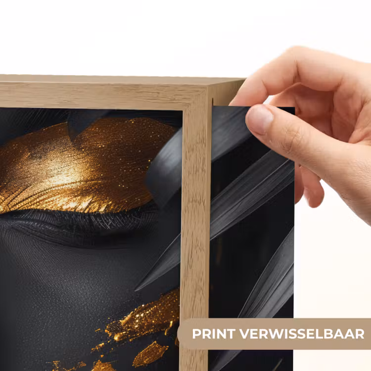 Lightbox - Wandlamp - Vrouw - Goud - Natuur - Portret - Modern — 5
