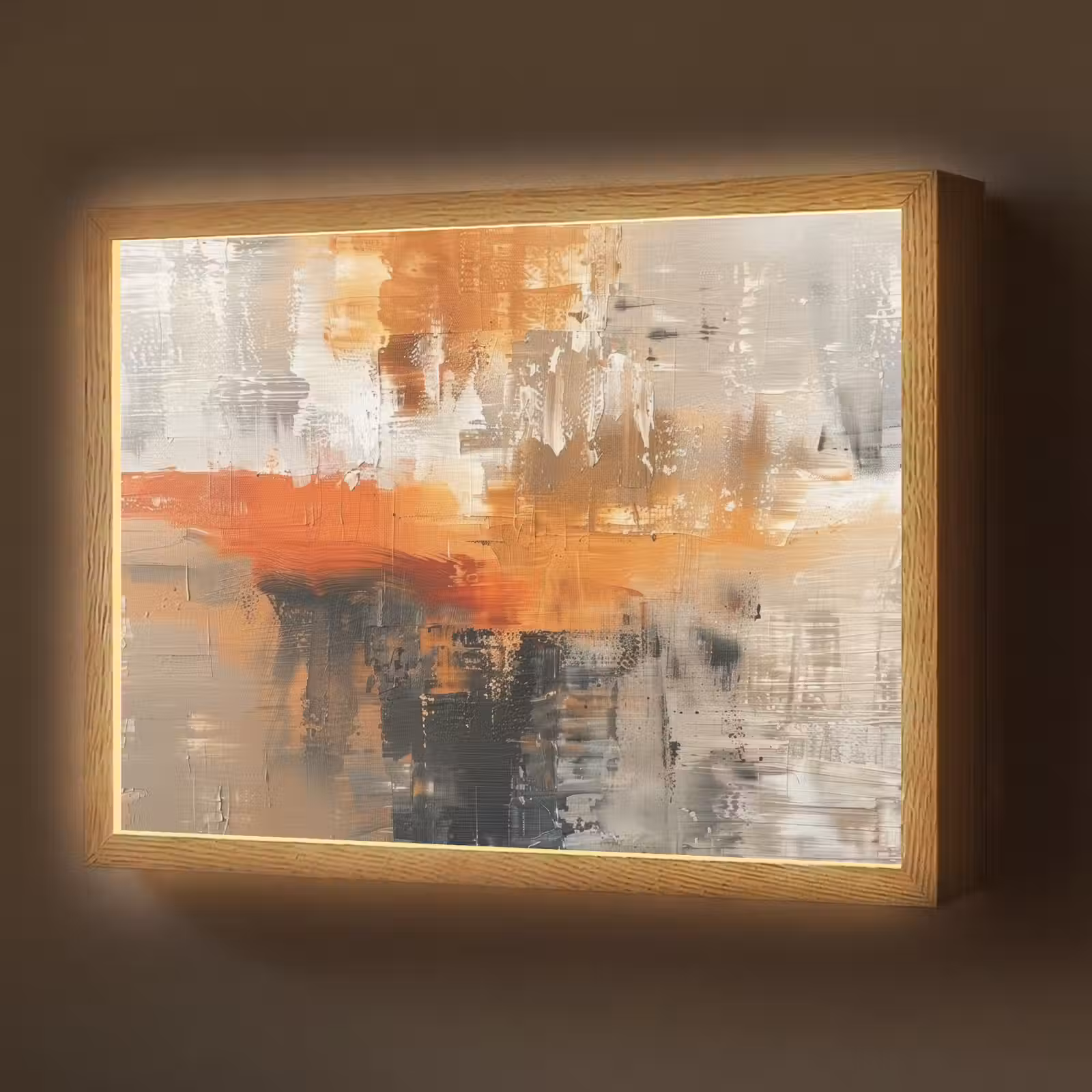 Lightbox - Wandlamp - Verf - Patroon - Modern - Kunst — 1