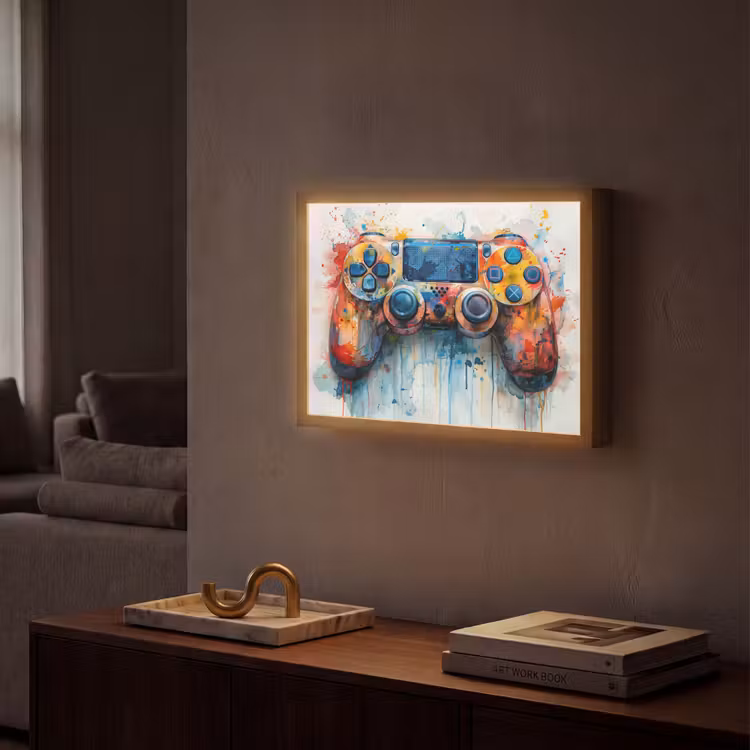 Lightbox - Wandlamp - Kinder- en tiener kamer - Gaming - Game controller — 2