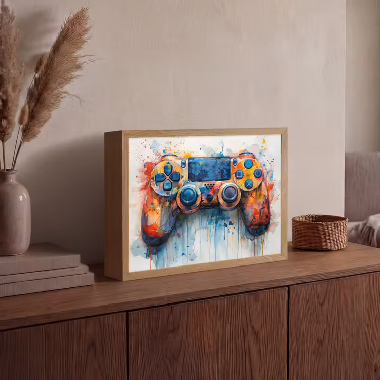 Lightbox - Wandlamp - Kinder- en tiener kamer - Gaming - Game controller — 4
