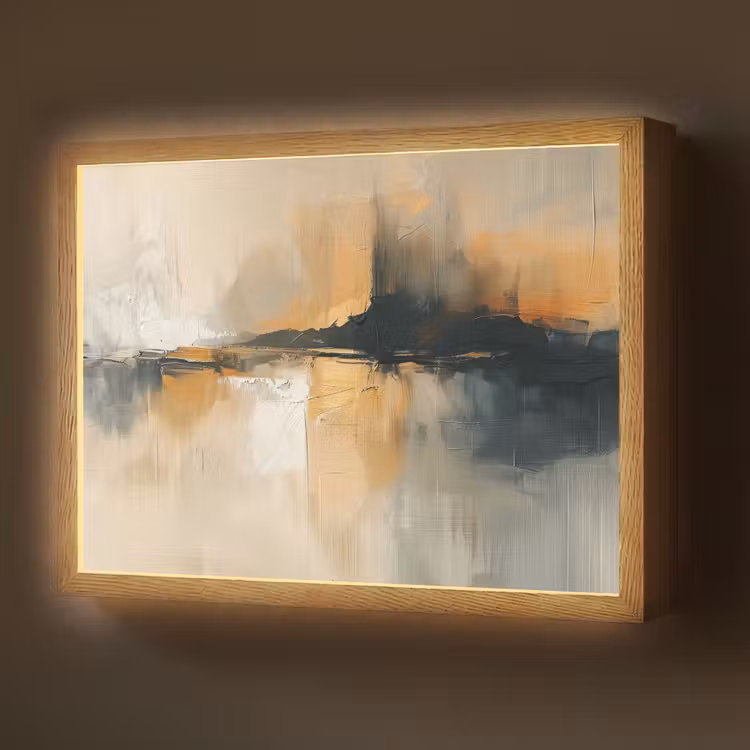 Lightbox - Wandlamp - Modern - Abstract - Goud - Zwart — 1