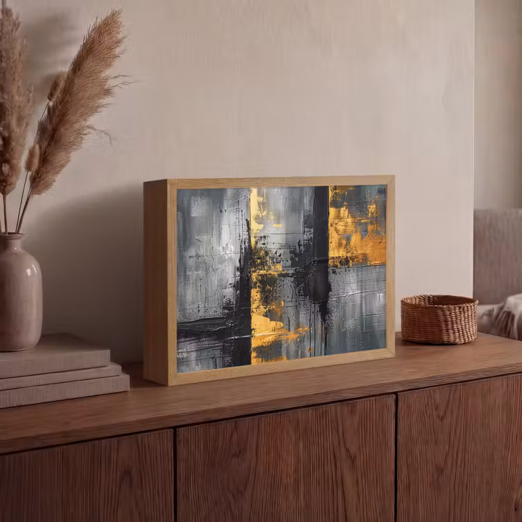 Lightbox - Wandlamp - Modern - Goud - Grijs - Patroon — 4