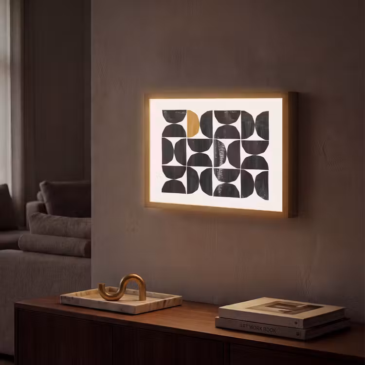 Lightbox - Wandlamp - Modern - Halve cirkel - Goud - Zwart — 2