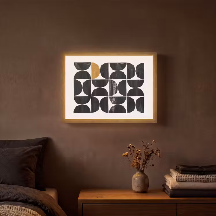 Lightbox - Wandlamp - Modern - Halve cirkel - Goud - Zwart — 3