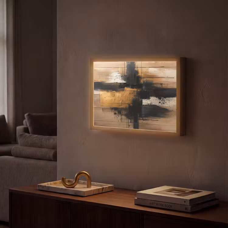 Lightbox - Wandlamp - Modern - Zwart - Goud - Verf — 2