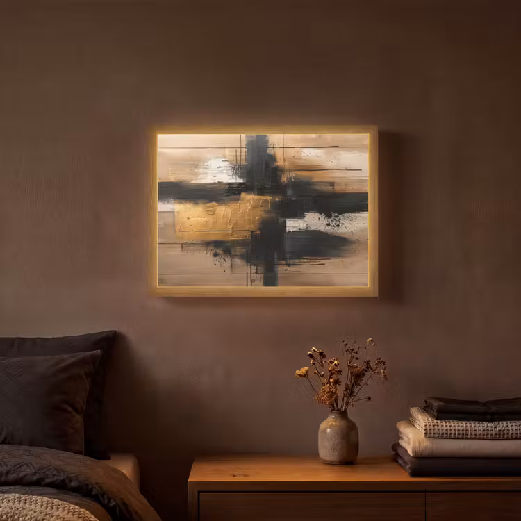 Lightbox - Wandlamp - Modern - Zwart - Goud - Verf — 3