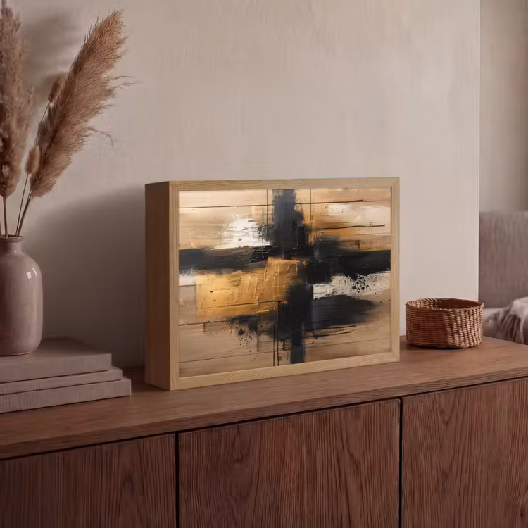 Lightbox - Wandlamp - Modern - Zwart - Goud - Verf — 4