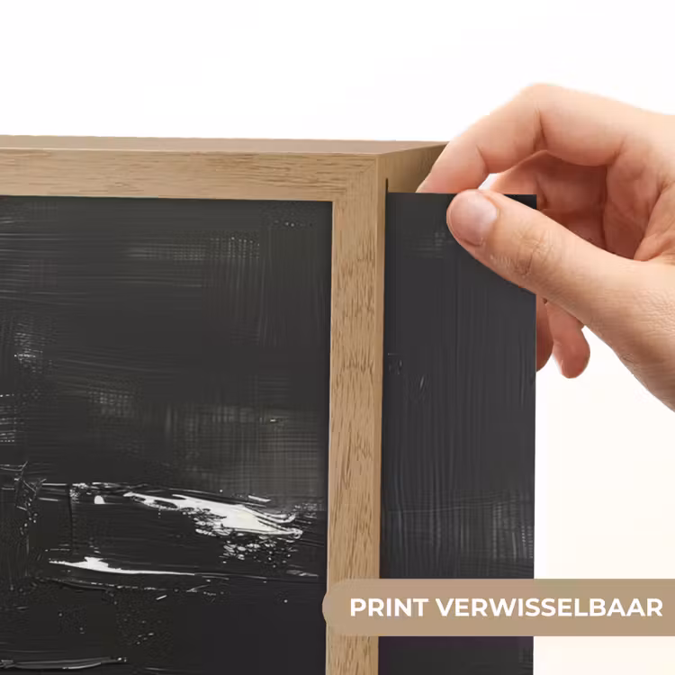 Lightbox - Wandlamp - Modern - Zwart wit - Abstract - Kunst — 5