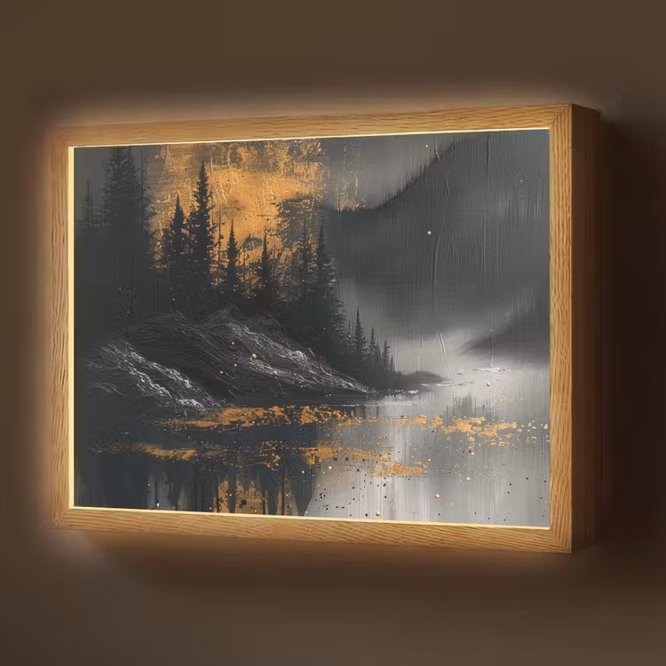 Lightbox - Wandlamp - Natuur - Abstract - Landschap - Modern — 1
