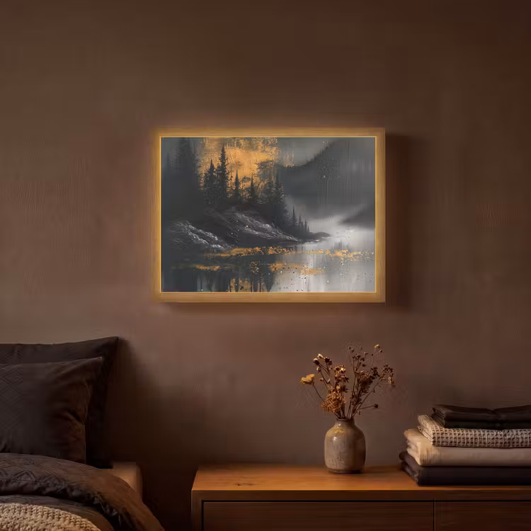 Lightbox - Wandlamp - Natuur - Abstract - Landschap - Modern — 3
