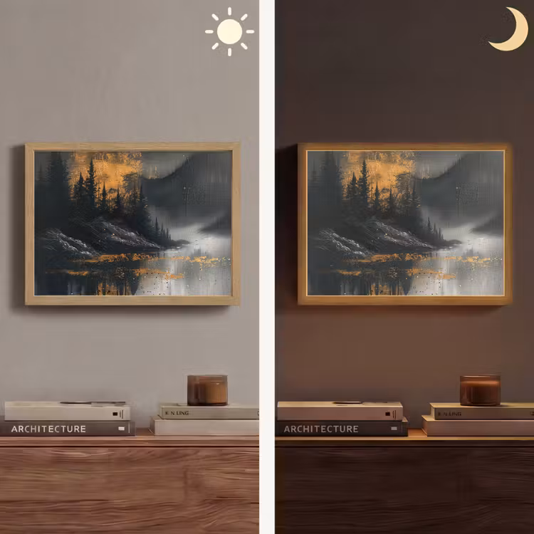 Lightbox - Wandlamp - Natuur - Abstract - Landschap - Modern — 6