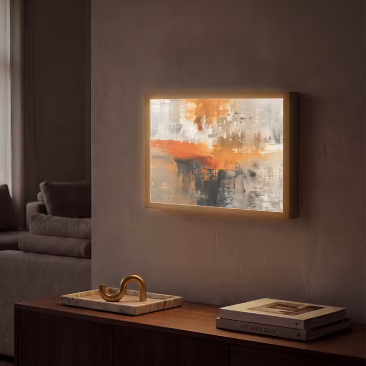 Lightbox - Wandlamp - Verf - Patroon - Modern - Kunst — 2