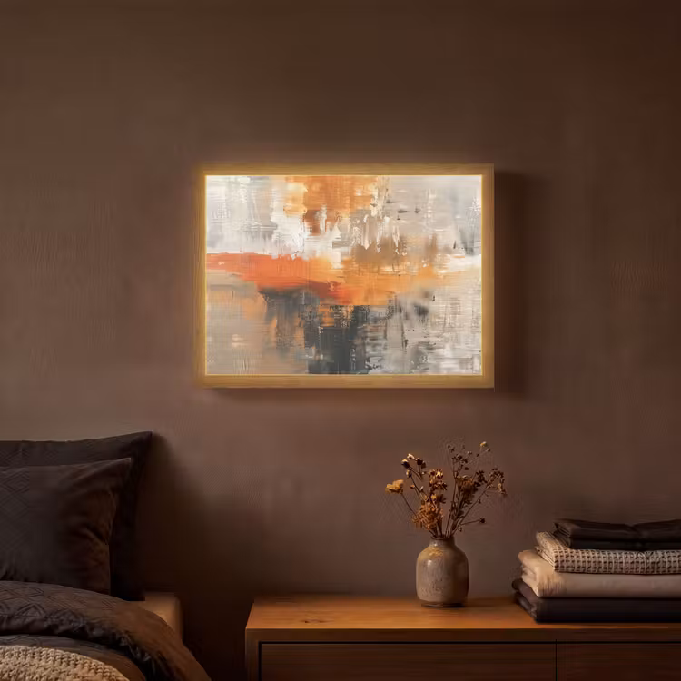 Lightbox - Wandlamp - Verf - Patroon - Modern - Kunst — 3