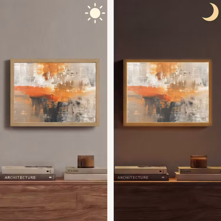 Lightbox - Wandlamp - Verf - Patroon - Modern - Kunst — 6