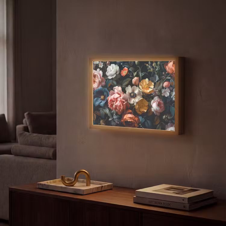 Lightbox - Wandlamp - Vintage - Kleurrijk - Bloemen - Modern — 2