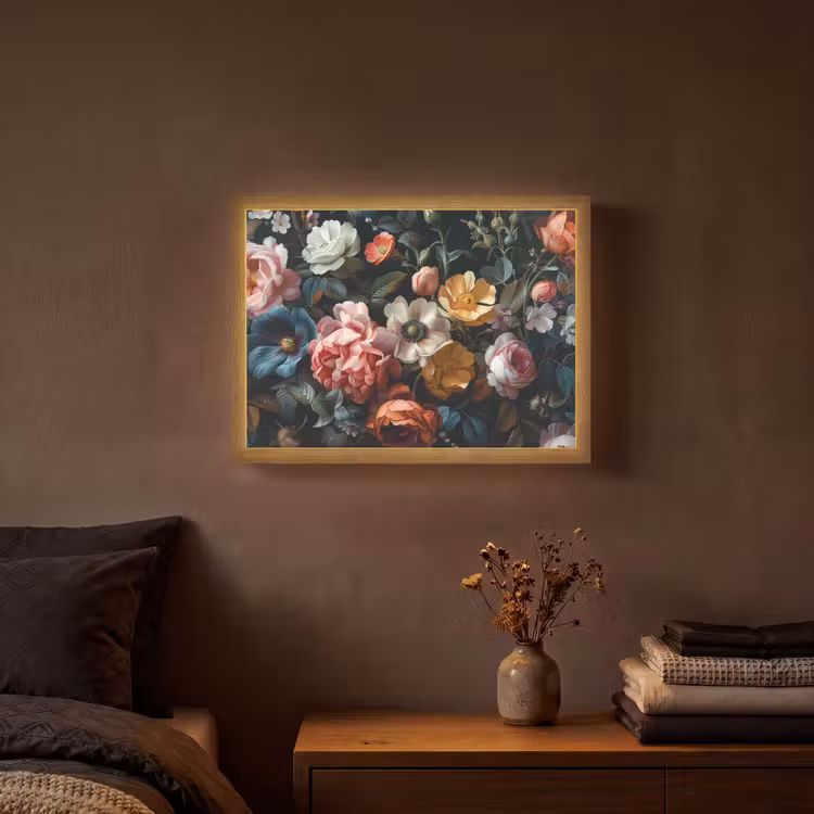 Lightbox - Wandlamp - Vintage - Kleurrijk - Bloemen - Modern — 3