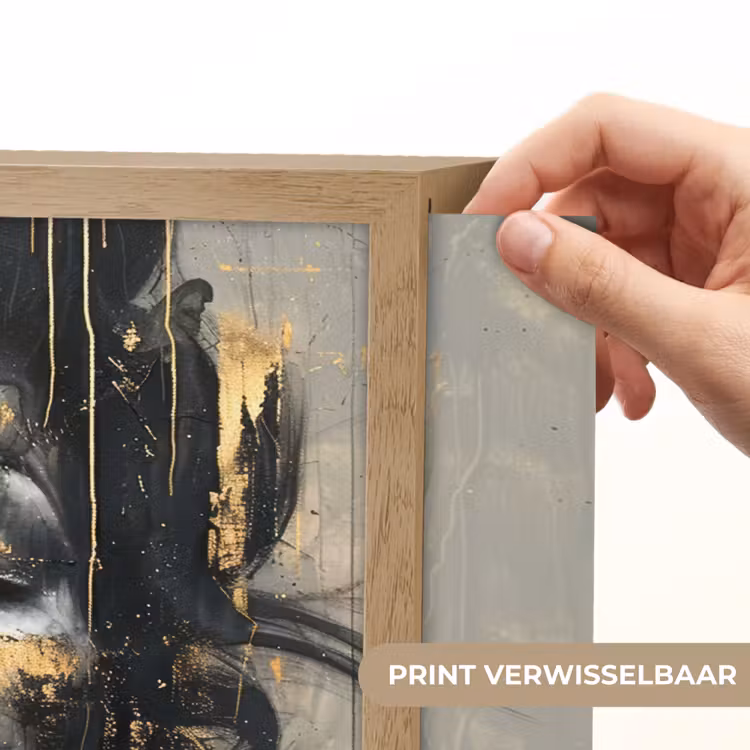 Lightbox - Wandlamp - Vrouw - Kunst - Goud - Abstract - Glamour — 5