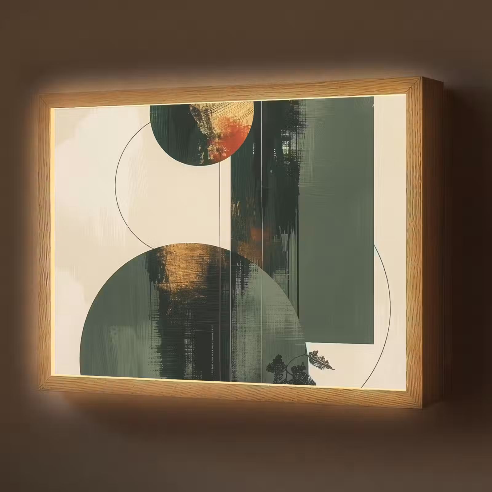 Lightbox - Wandlamp - Kunst - Cirkels - Modern - Abstract — 1