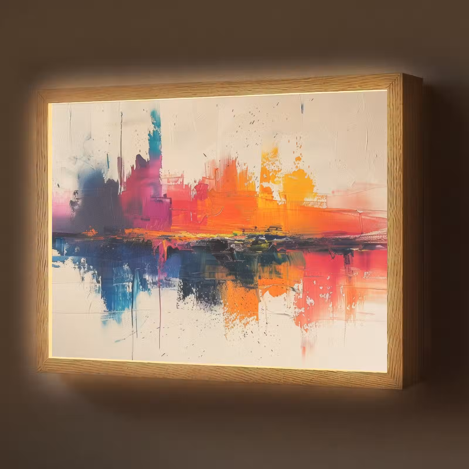 Lightbox - Wandlamp - Modern - Verf - Kunst - Kleurrijk — 1