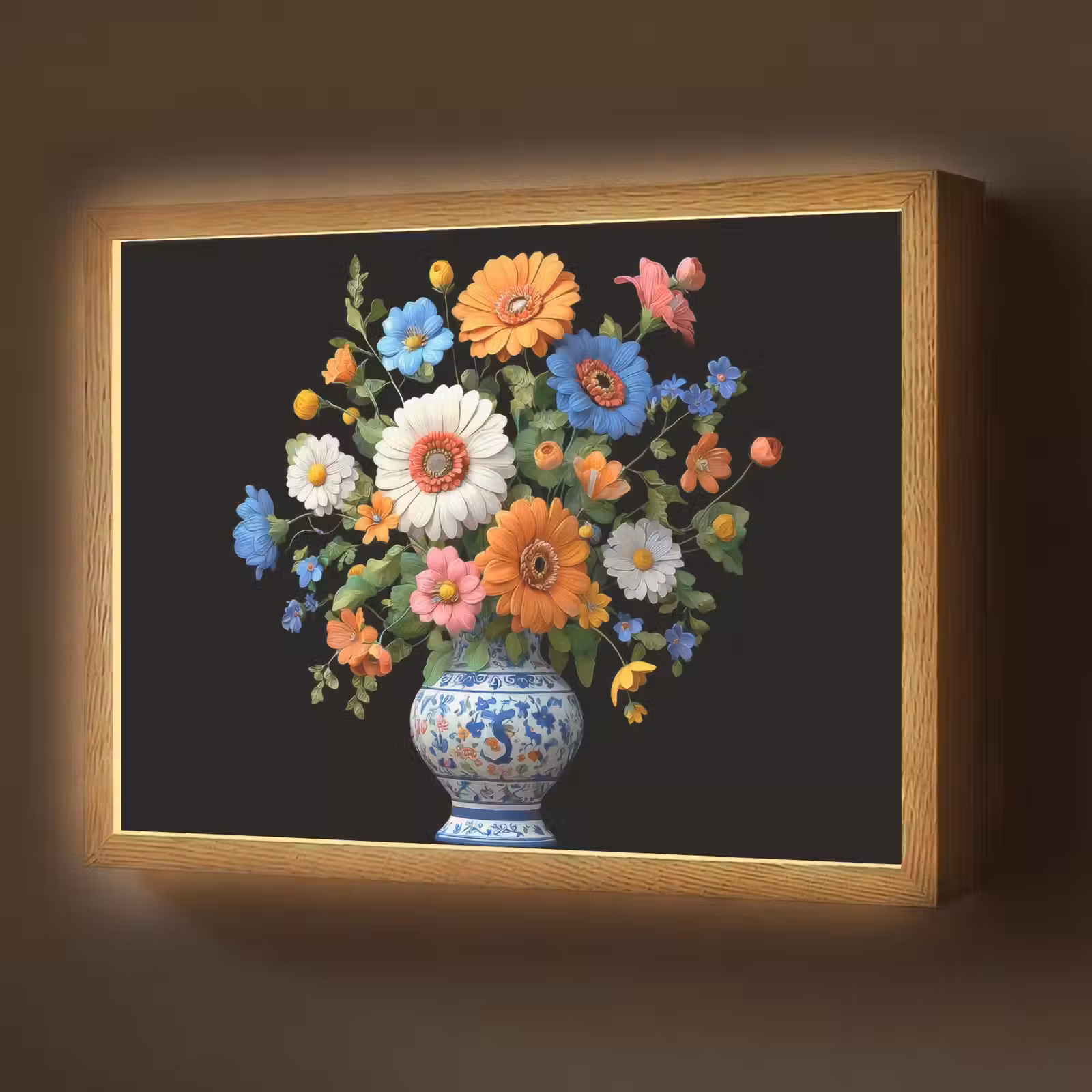 Lightbox - Wandlamp - Vaas - Boeket - Bloemen - Kleur — 1