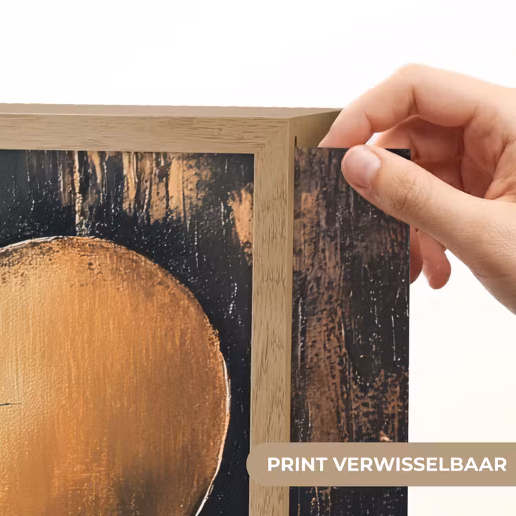 Lightbox - Wandlamp - Gebroken hart - Goud - Houtlook - Liefde — 5