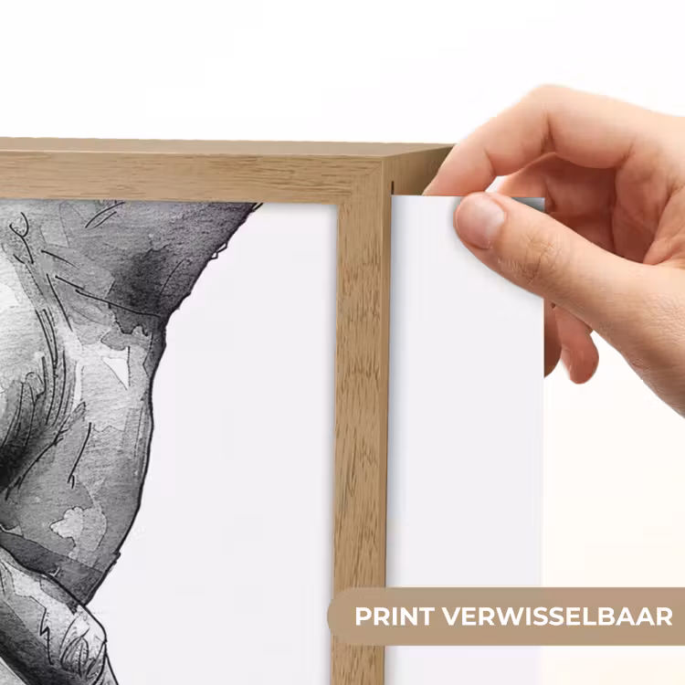 Lightbox - Wandlamp - Handen - Zwart wit - Modern - Kunst — 5