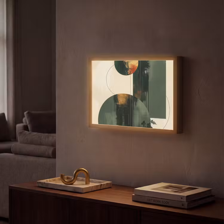 Lightbox - Wandlamp - Kunst - Cirkels - Modern - Abstract — 2
