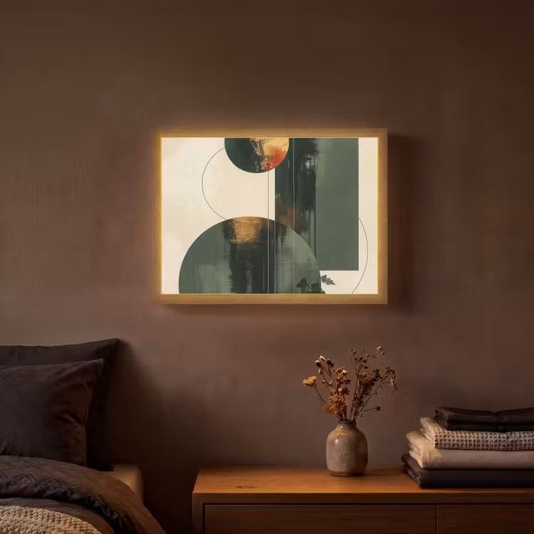 Lightbox - Wandlamp - Kunst - Cirkels - Modern - Abstract — 3