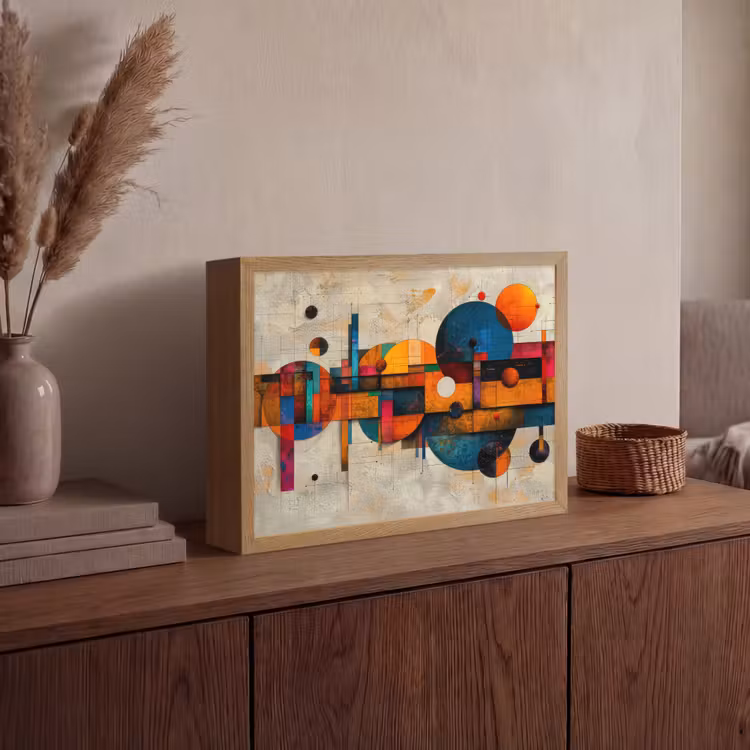 Lightbox - Wandlamp - Kunst - Kleurrijk - Modern - Vormen — 4