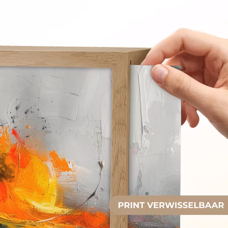 Lightbox - Wandlamp - Modern - Oranje - Grijs - Kunst — 5