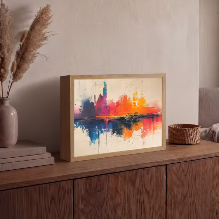 Lightbox - Wandlamp - Modern - Verf - Kunst - Kleurrijk — 4
