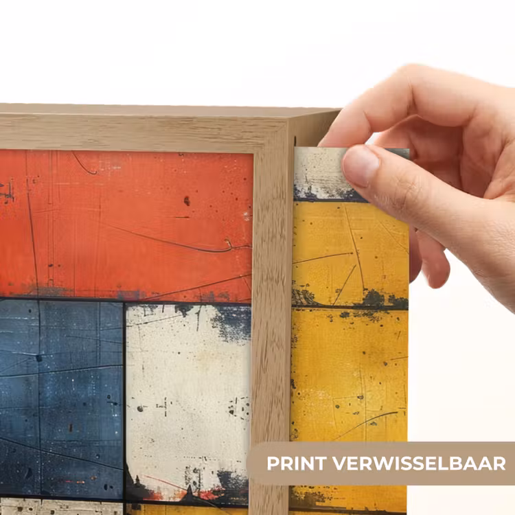 Lightbox - Wandlamp - Mondriaan stijl - Kunst - Kleurrijk - Modern — 5