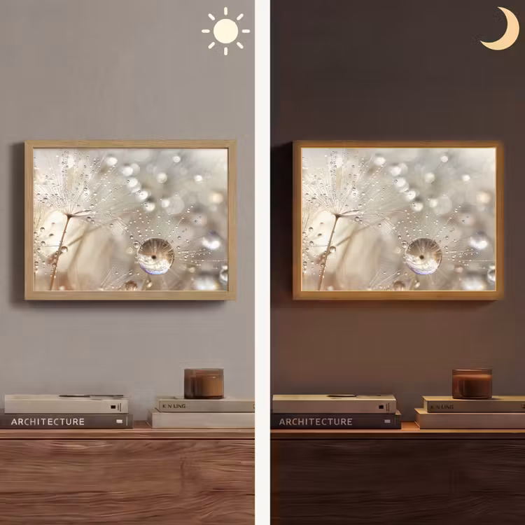 Lightbox - Wandlamp - Natuur - Bloemen - Druppels - Regen — 6