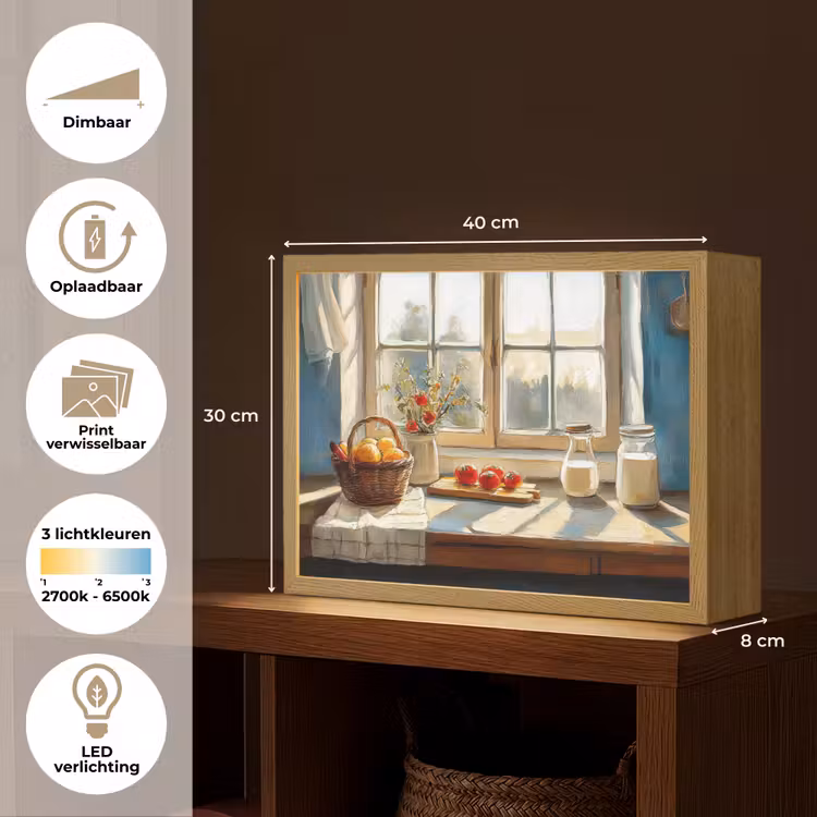 Lightbox - Wandlamp - Stilleven - Keuken - Doorkijk - Vintage — 10
