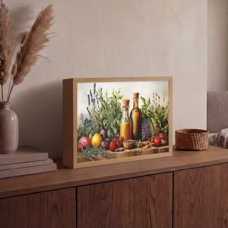 Lightbox - Wandlamp - Stilleven - Kruiden - Specerijen - Fruit - Kleurrijk — 4
