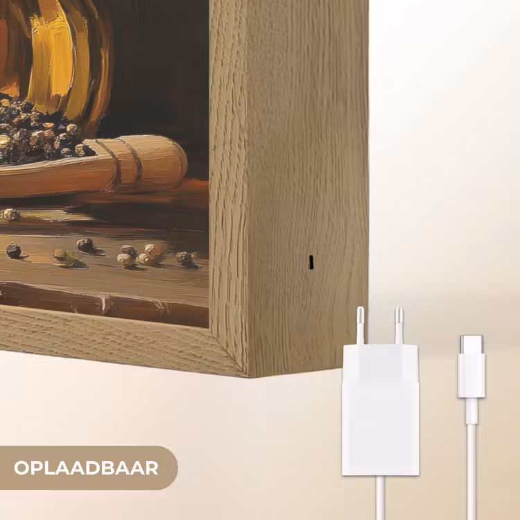 Lightbox - Wandlamp - Stilleven - Olijfolie - Knoflook - Kruiden — 7