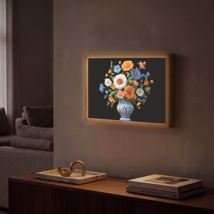 Lightbox - Wandlamp - Vaas - Boeket - Bloemen - Kleur — 2