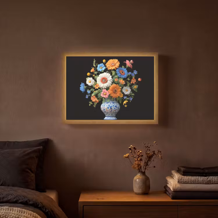 Lightbox - Wandlamp - Vaas - Boeket - Bloemen - Kleur — 3