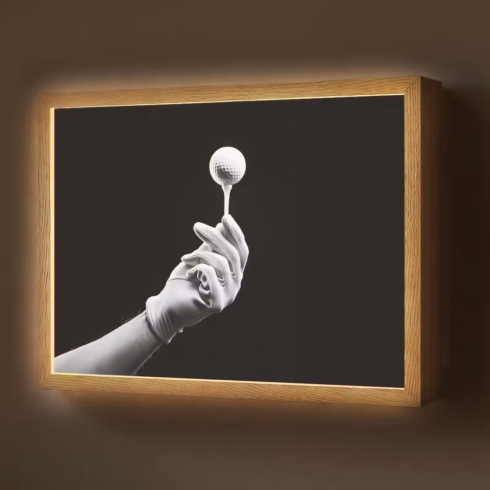 Lightbox - Wandlamp - Golfbal - Zwart - Wit — 1