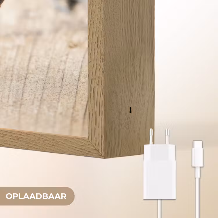 Lightbox - Wandlamp - Hart - Hout - Natuur - Takken - Bruin — 7