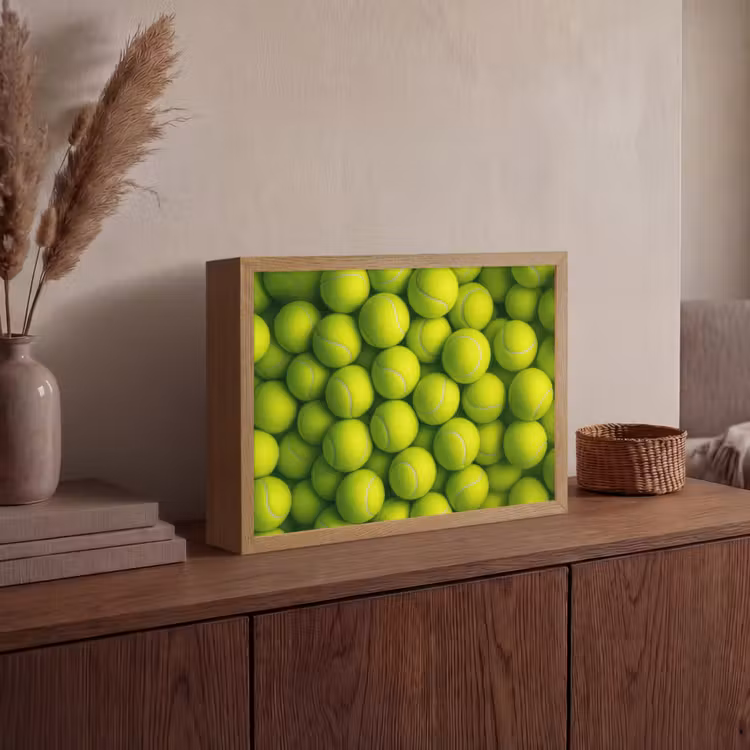 Lightbox - Wandlamp - Tennisballen - Bal - Geel — 4