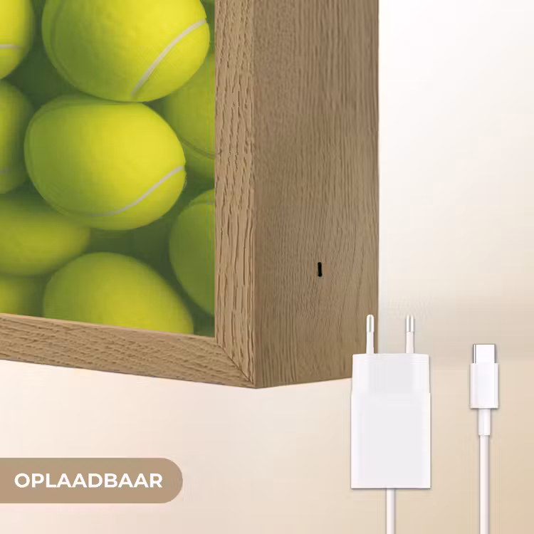 Lightbox - Wandlamp - Tennisballen - Bal - Geel — 7