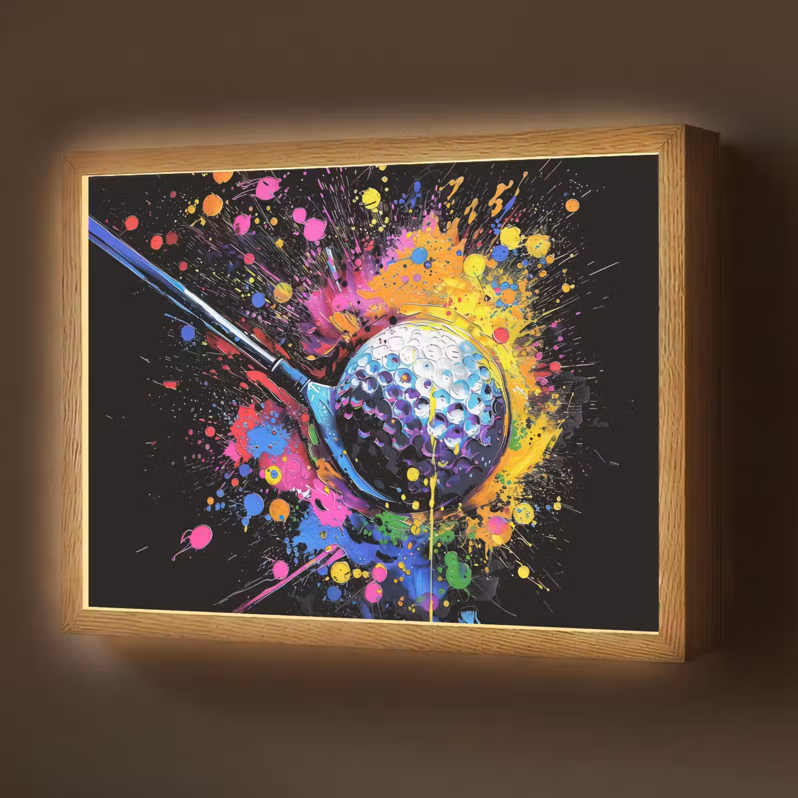 Lightbox - Wandlamp - Graffiti - Sport - Golf - Golfclub — 1