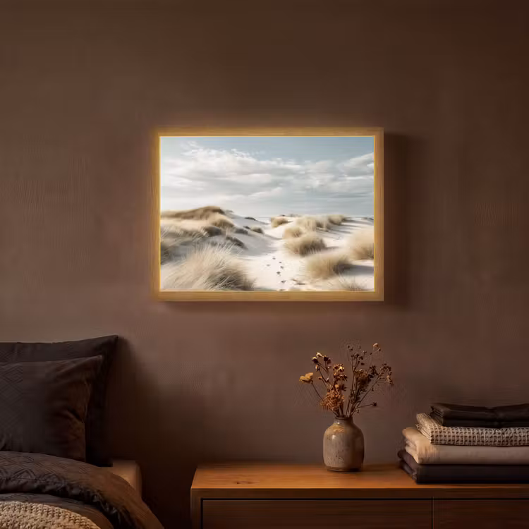 Lightbox - Wandlamp - Duinen - Gras - Sporen - Wolken — 3