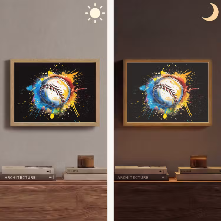 Lightbox - Wandlamp - Graffiti - Sport - Baseball - Honkbal — 6