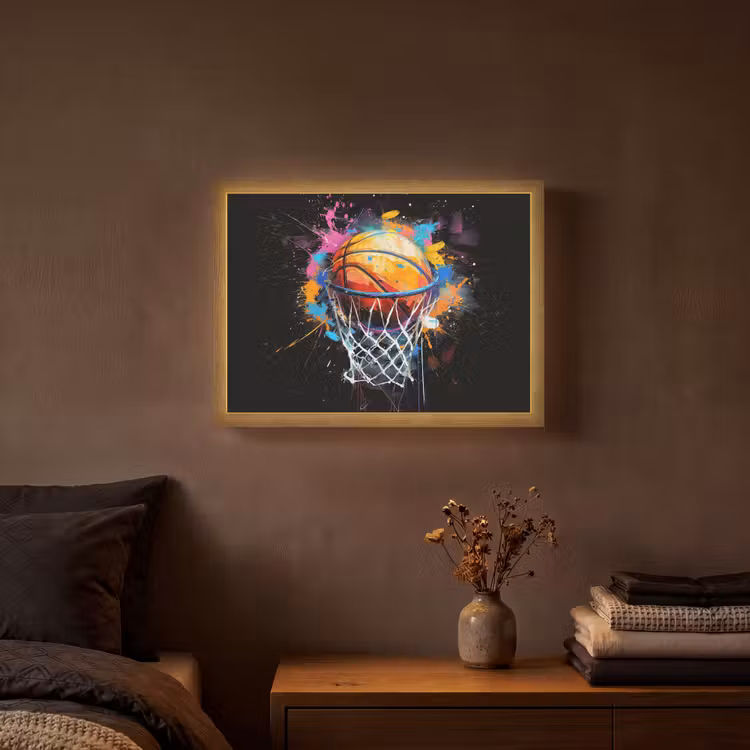 Lightbox - Wandlamp - Graffiti - Sport - Basketbal - Basket — 3