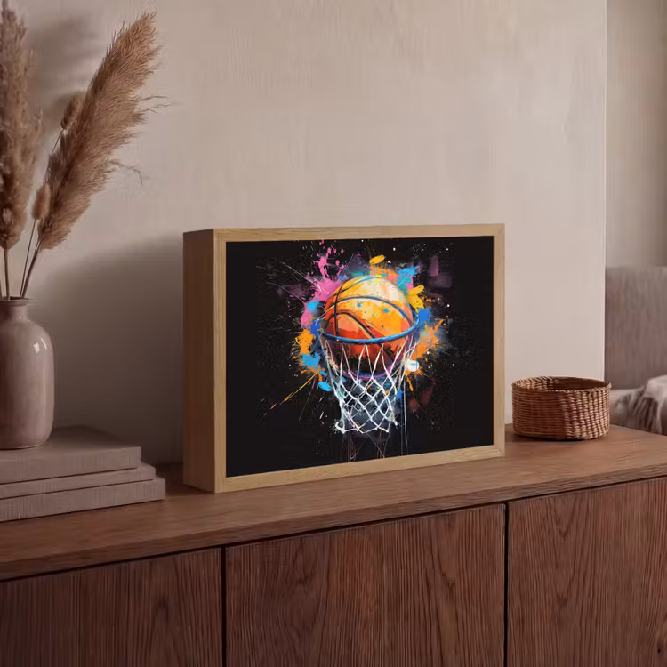Lightbox - Wandlamp - Graffiti - Sport - Basketbal - Basket — 4