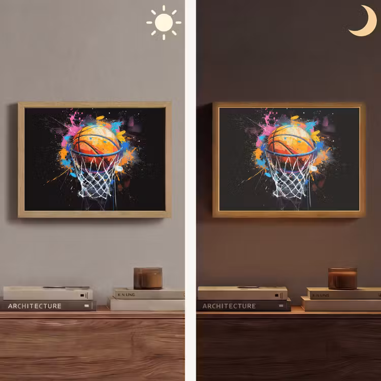 Lightbox - Wandlamp - Graffiti - Sport - Basketbal - Basket — 6