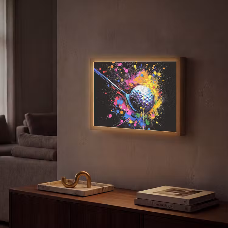 Lightbox - Wandlamp - Graffiti - Sport - Golf - Golfclub — 2